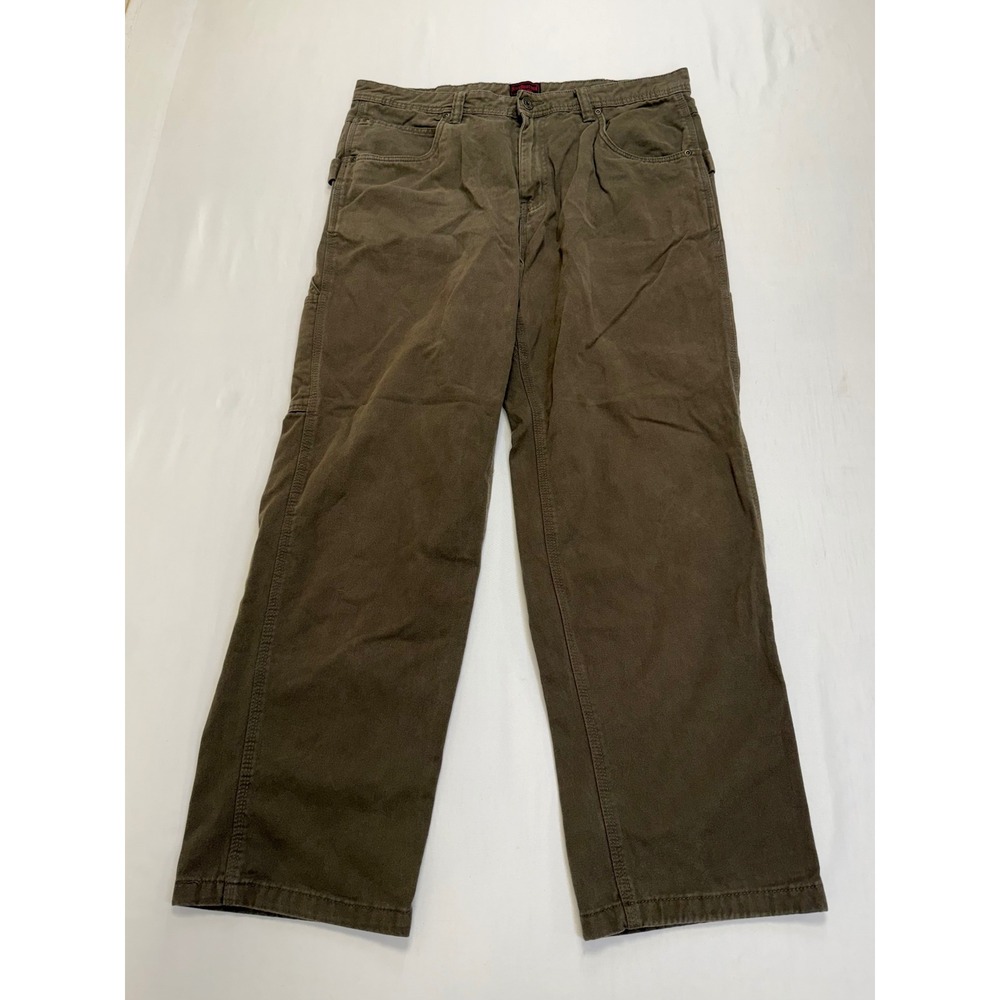 FiveBrother Oxgear Mens Brown Canvas‎ Carpenter Work Pants 36x30 Style 4800.35